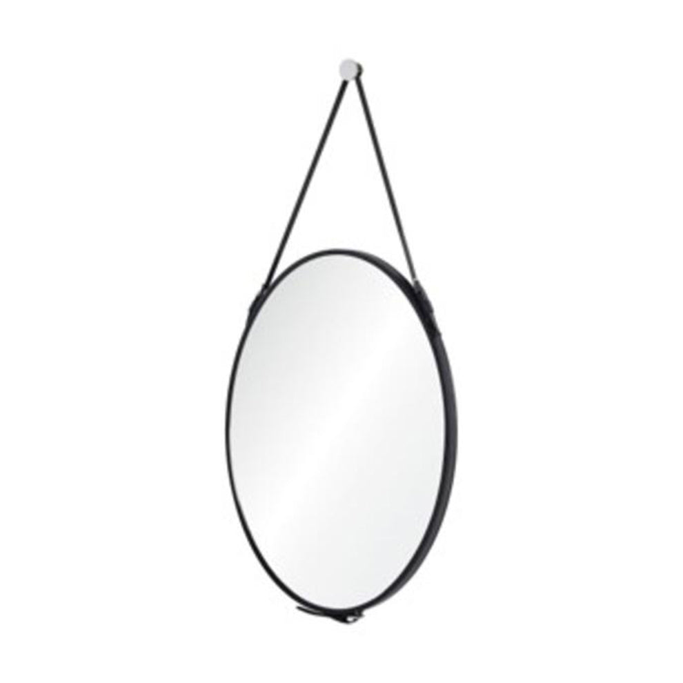 EQUESTRIA BLACK LEATHER STRAP MIRROR