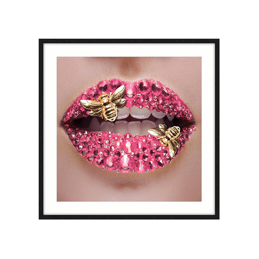 BEESTING PINK LIPS PRINT