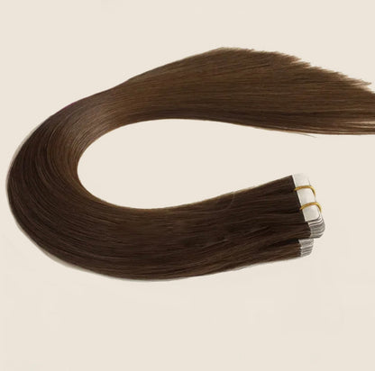 Chestnut Brown #6 Tape In Hair Extensions