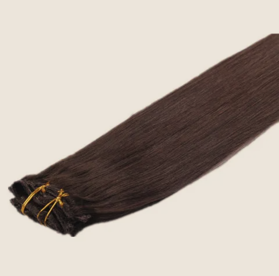 Darkest Brown #2 Clip In Hair Extensions