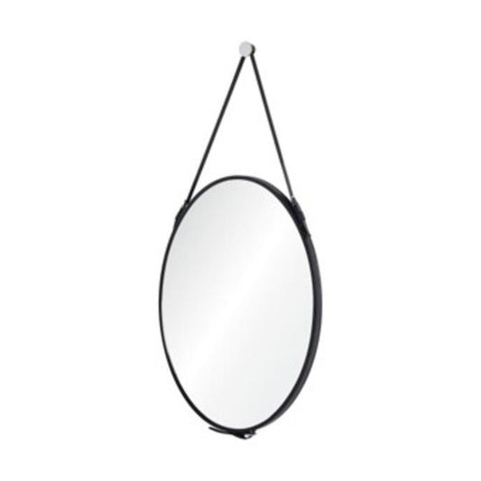 EQUESTRIA BLACK LEATHER STRAP MIRROR